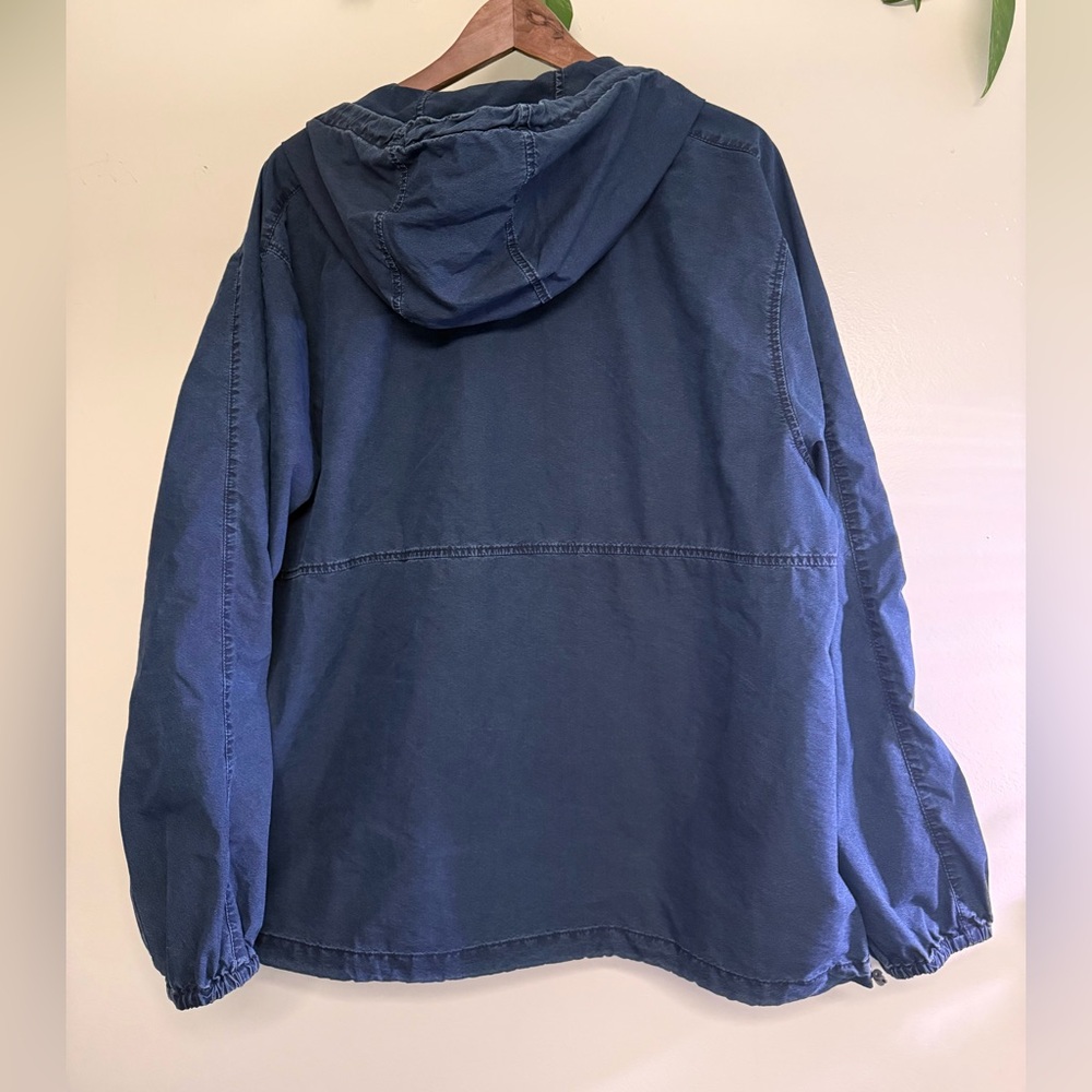 Madewell Navy Pullover Jacket size Medium - image 9